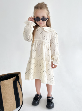 Платье муслин с воротником «Сандра»